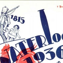 Couverture du programme du pèlerinage wallon à Waterloo (1936)