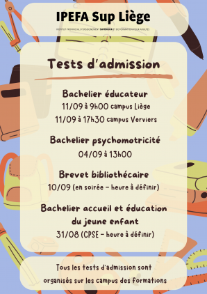 Tests d'admission