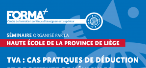 Séminaire: "TVA: cas pratiques de déduction et de revente de véhicules d'entreprise"