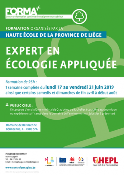 Formation : expert en écologie appliquée