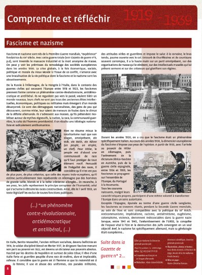 Comprendre et réfléchir (Gazette de Guerre n°1: nos libertés retrouvées)