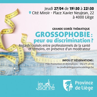 JeudiSanté : Grossophobie : peur ou discrimination ? 