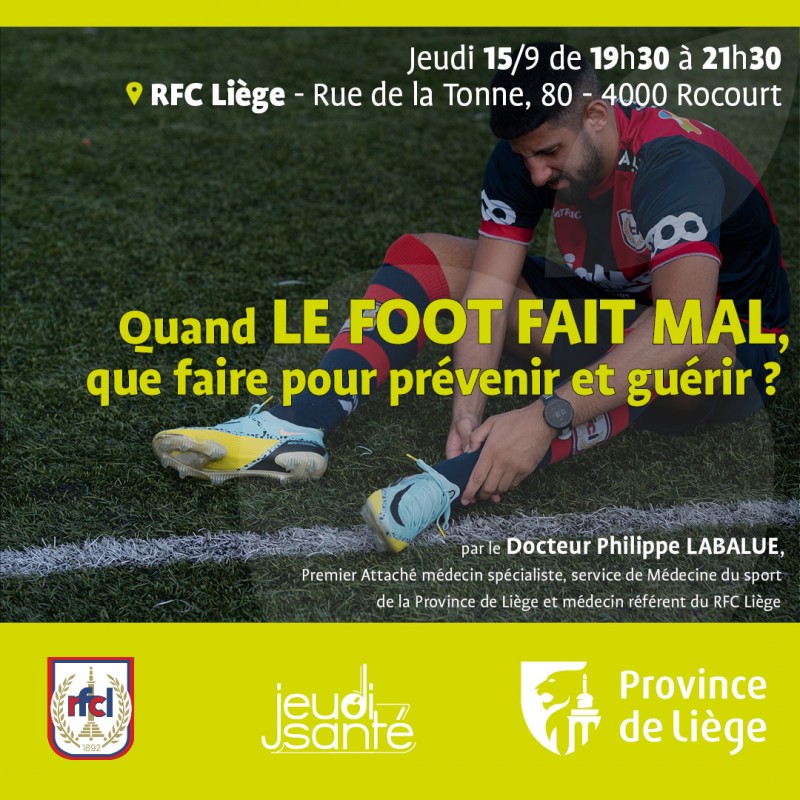 JeudiSanté : Quand le foot fait mal, que faire pour prévenir et guérir ? 