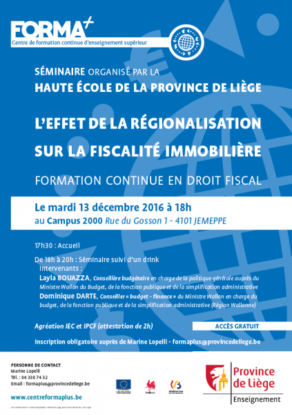 Affiche du séminaire