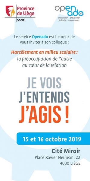 Colloque "Je vois, j'entends, j'agis"